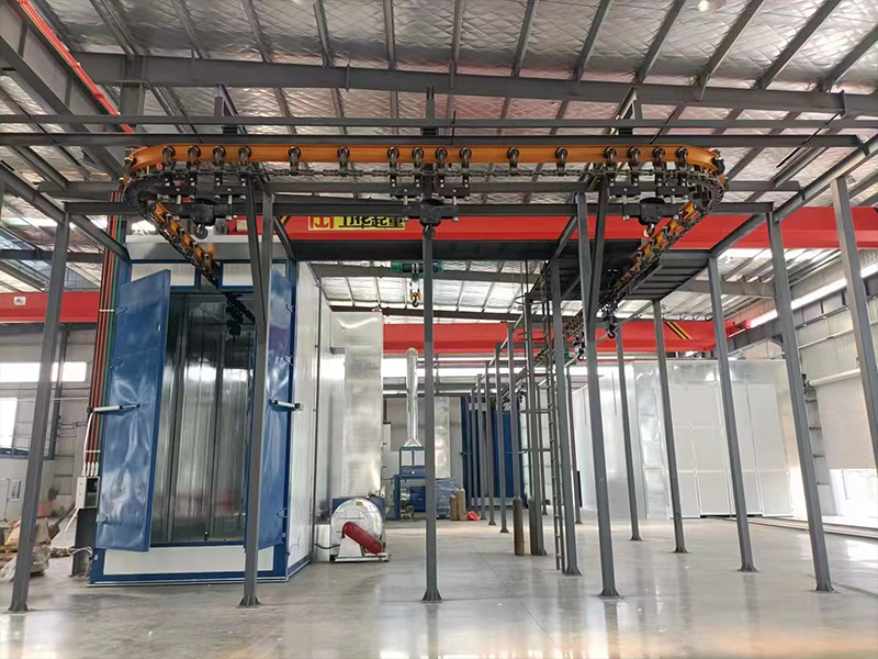 Powder spraying equipment