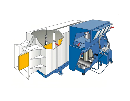 诺德定制滤芯回收式喷房